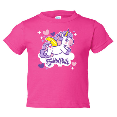 Bimmridder Infant Hot Pink Reading Fightin Phils Sport Unicorn T-Shirt