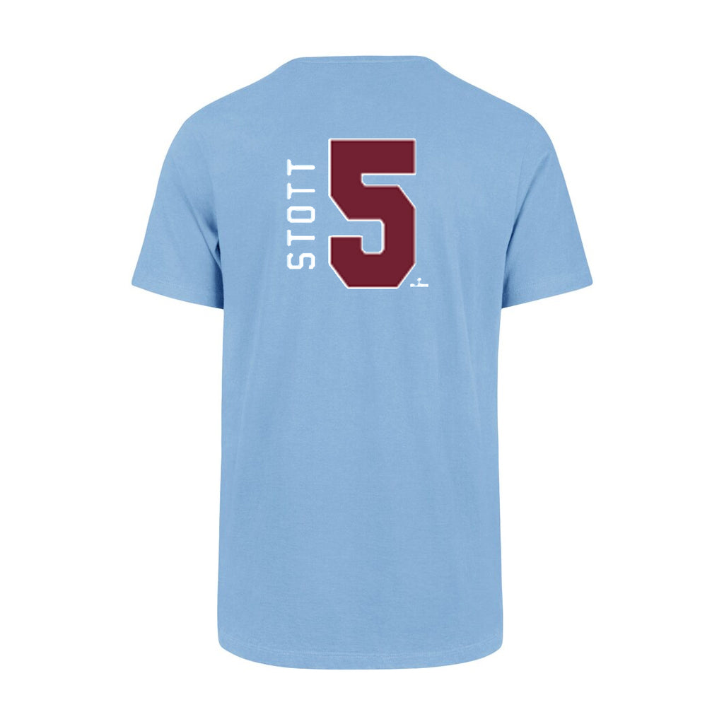 47 Brand Philadelphia Phillies Vintage Bryson Stott Super Rival Light Blue  Jersey T-Shirt