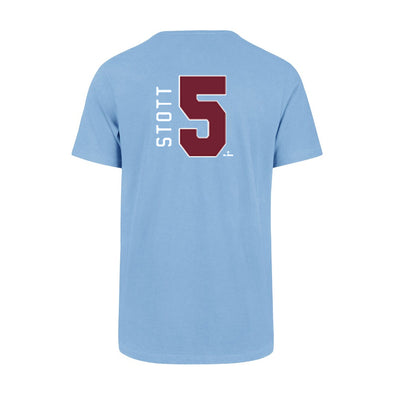 '47 Brand Philadelphia Phillies Vintage Bryson Stott Super Rival Light Blue Jersey T-Shirt