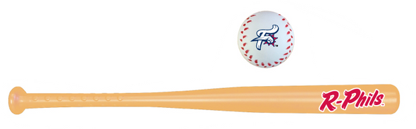 Coopersburg Sports R-Phils Natural Wiffle Ball Bat and Ball Set