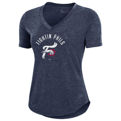 Philadelphia Phillies Womens Nike Slim Fit Shirt Ladies Tee Fightin' Phils  XS