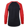 '47 Brand Navy and Red Lace Up Women's Long Sleeve