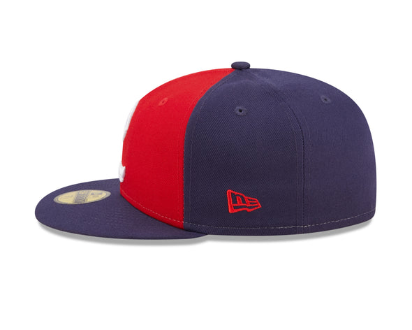 New Era 59Fifty Retro Feathered 'R' Navy & Red Road On-Field Hat