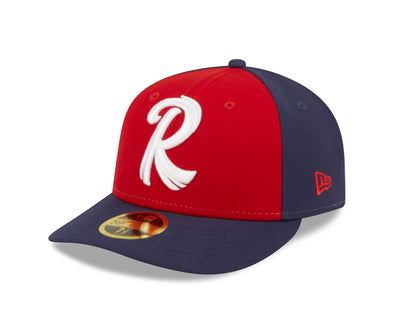 Reading Fightin Phils New Era Retro Feathered R Navy & Red Road Low Profile 59Fifty Hat