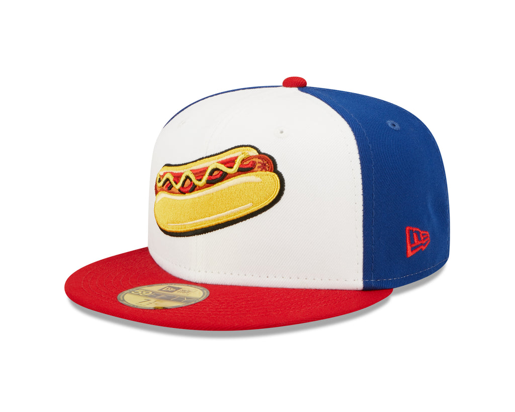 New Era 59Fifty MiLB Theme Nights Reading Hot Dogs On Field Fitted Hat Reading Fightin Phils Official Store