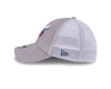 New Era 39Thirty Heathered Gray and White Mesh F-Fist Stretch Fit Hat