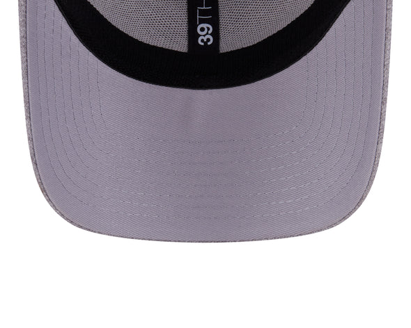 New Era 39Thirty Heathered Gray and White Mesh F-Fist Stretch Fit Hat