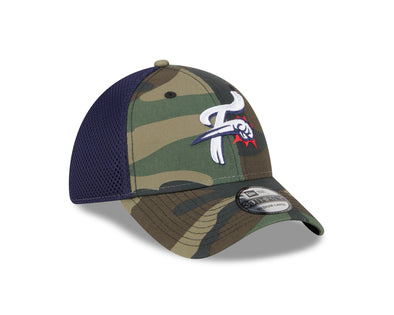 New Era 39Thirty Camo and Navy Neo F-Fist Stretch Fit Hat