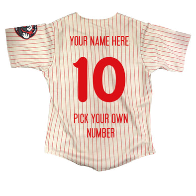 Reading Fightin Phils Home Pinstripe Alec Bohm Youth Replica Jersey –  Reading Fightin Phils Official Store