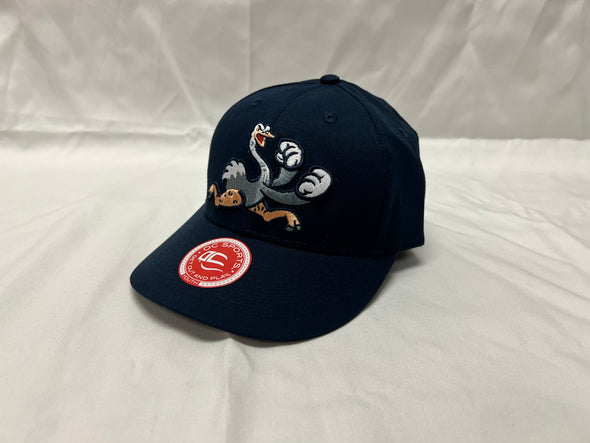 Youth Navy Ostrich Logo Adjustable Hat