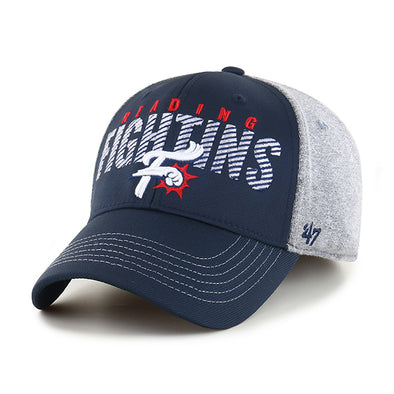 '47 Gray and Navy Fightins Stretch Fit Cap