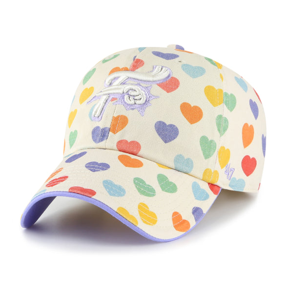 '47 Clean Up Youth Girls White Heart Spotted Hat