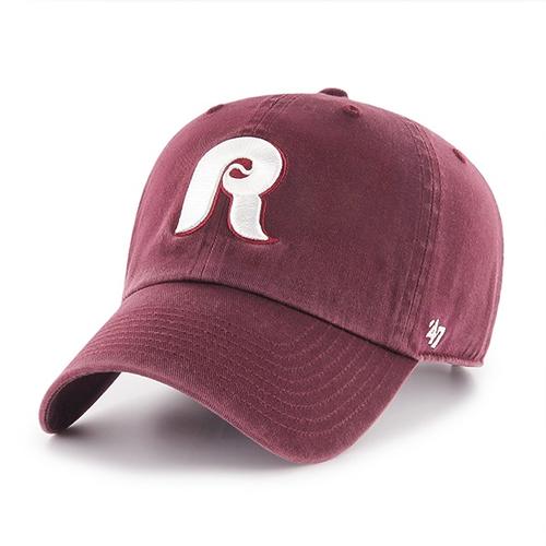 Reading Fightin Phils '47 Clean Up - 1980s Maroon Hat