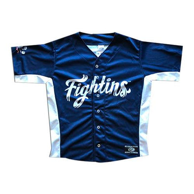 Reading Fightin Phils Youth Home Navy Blue Jersey