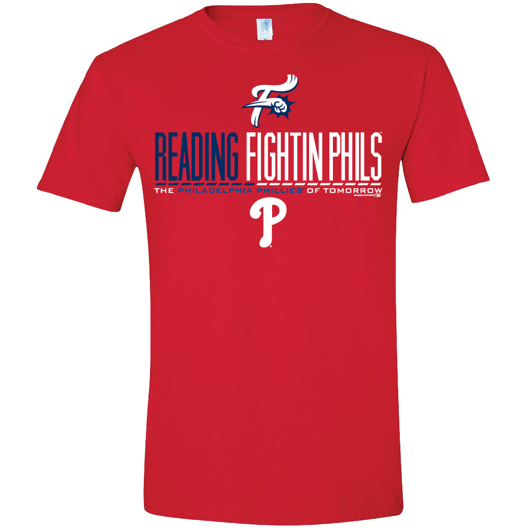 Bimmridder Adult Phillies & R-Phils Double Affiliate Red T-Shirt SM