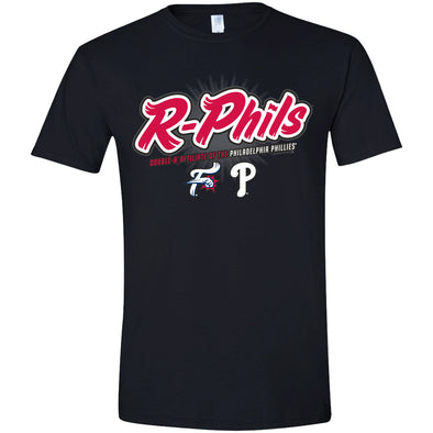 Bimmridder Adult Phillies & R-Phils University Affiliate Black T-Shirt