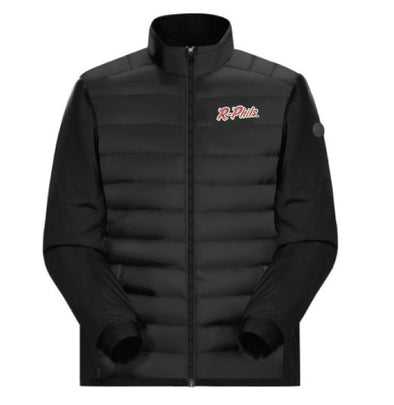 BSN Black Puffy Cotton Fleece Full-Zip Jacket