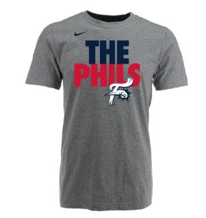 Nike Men's Dri Fit Cotton Heather Grey T-shirt - THE PHILS