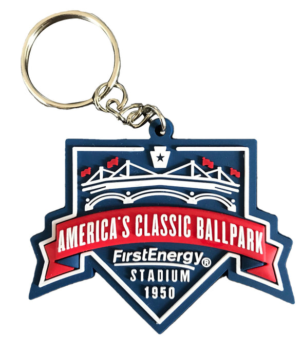 America's Classic Ballpark Rubber Keychain