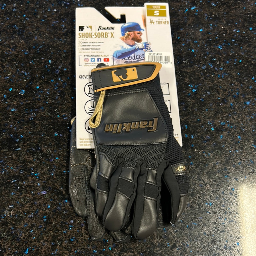 Black franklin sales batting gloves