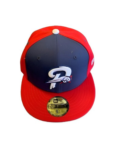 New Era 59Fifty - Los Peleadores P Fist - Navy/Red Cap -  On Field Theme Hat