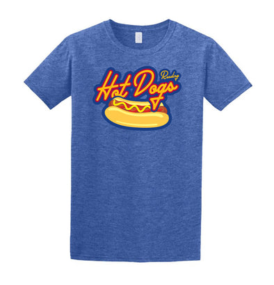 Heather Royal Reading Hot Dogs T-Shirt