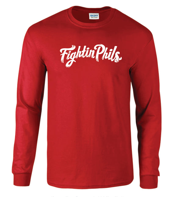 Red Fightin Phils Long Sleeve T-Shirt